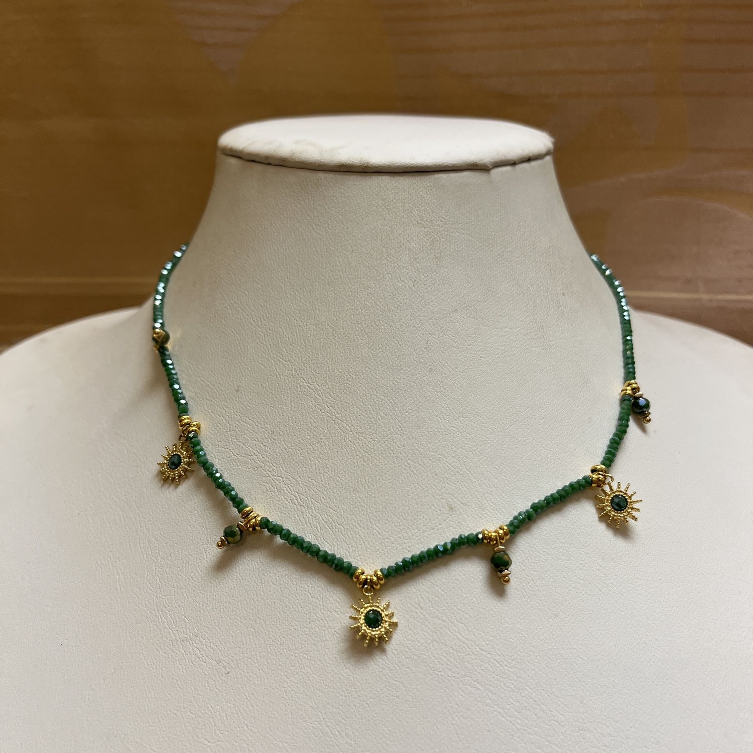 Green Suns Necklace