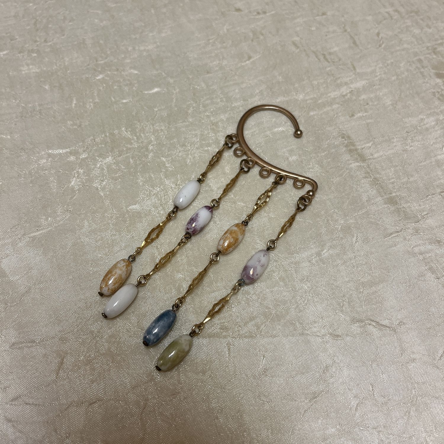 Colorful Beaded Ear Cuff