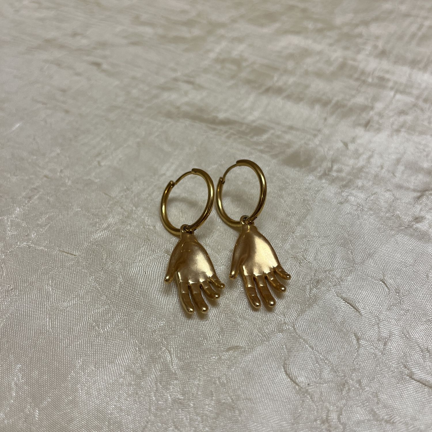 Hand Hoop Earrings