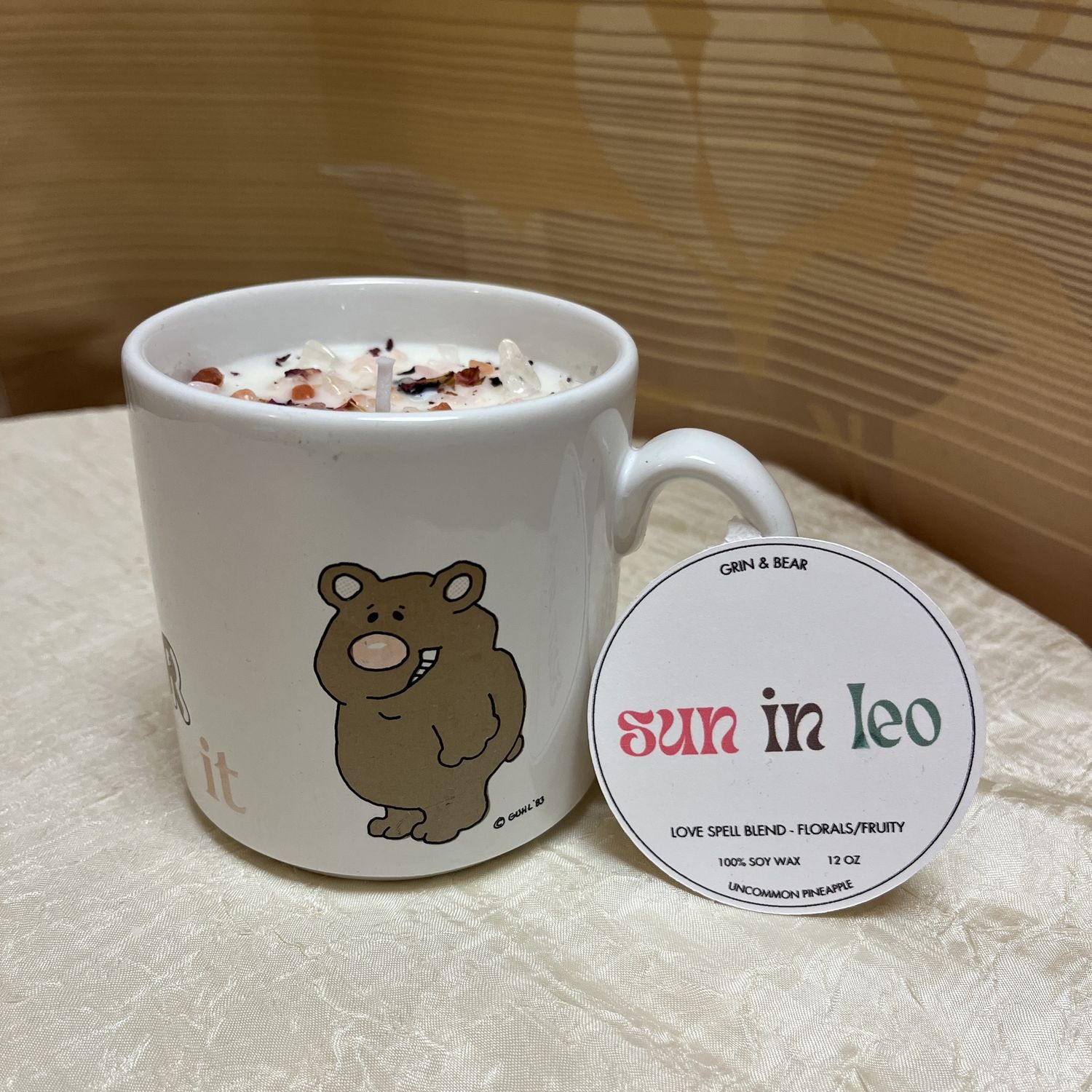 Grin &amp; Bear It Candle Mug
