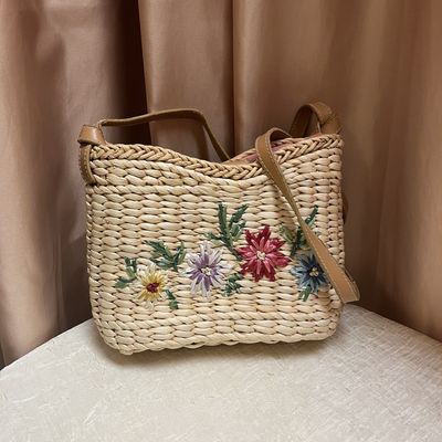 Embroidered Flower Bag