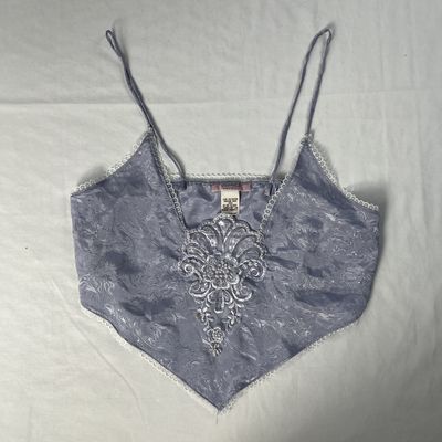 Purple Lace Triangle Tank