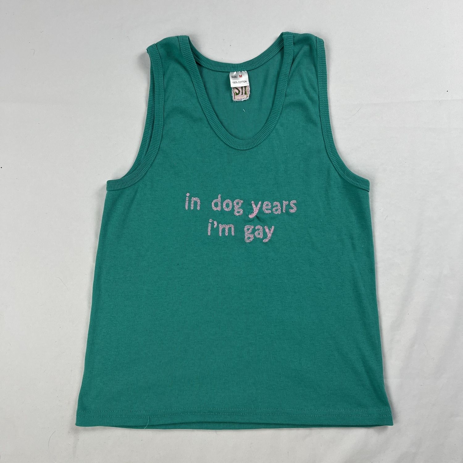 Teal &quot;Dog Years&quot; Tank