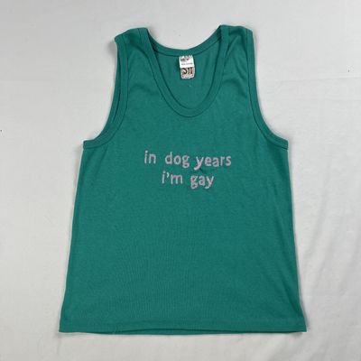 Teal &quot;Dog Years&quot; Tank