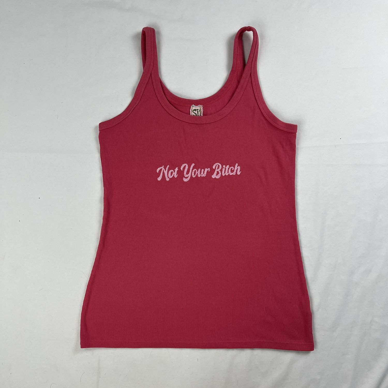 Pink &quot;not your bitch&quot; tank