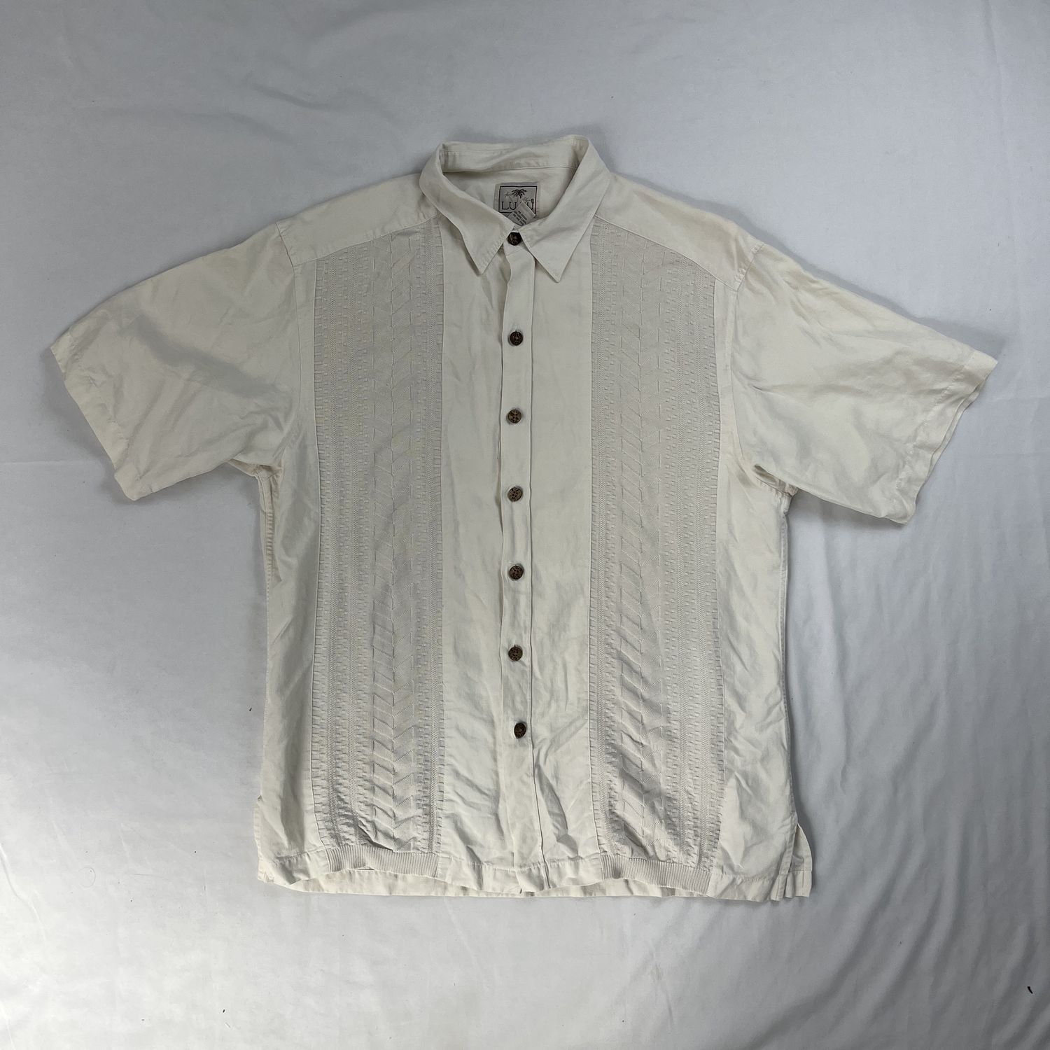 White Buttoned Beach Top