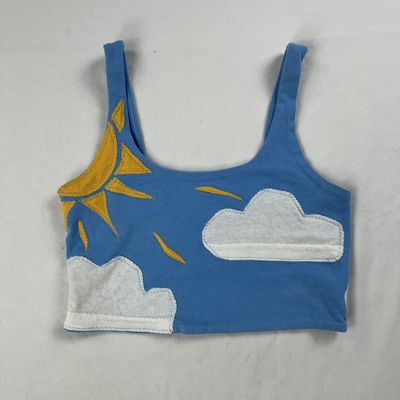 Sun + Clouds Cropped Tank