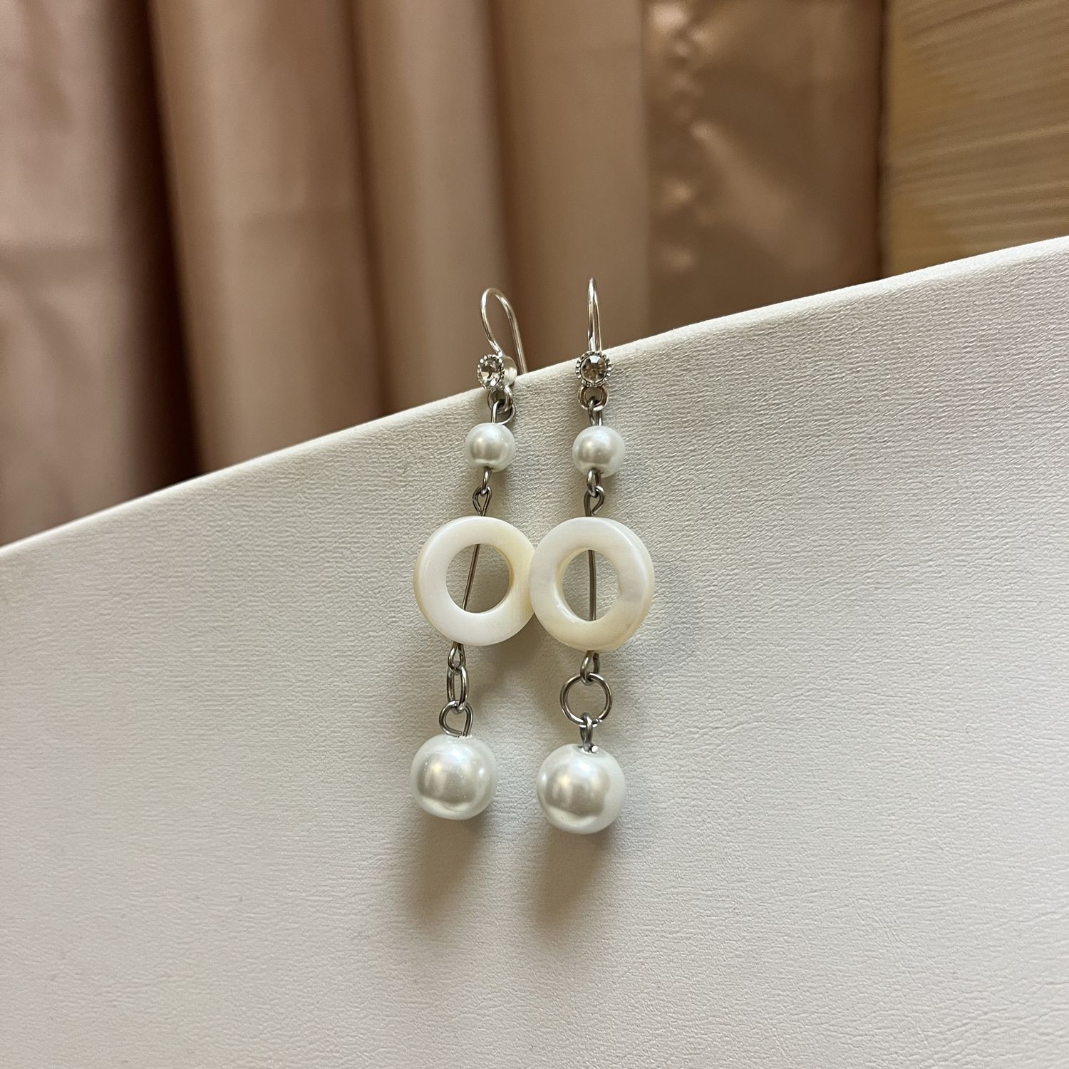 Rhinestone Ring Earrings