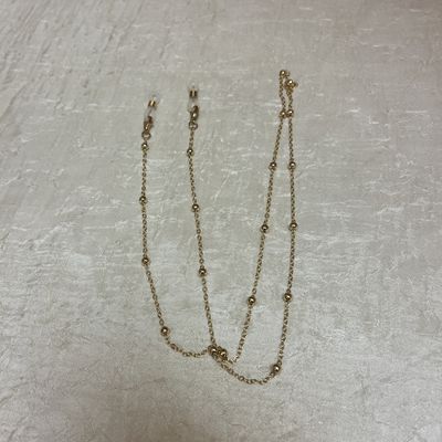 Gold Beads Glasses Chain