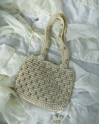 woven beaded vintage bag
