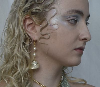 Iridescent Shell Earrings