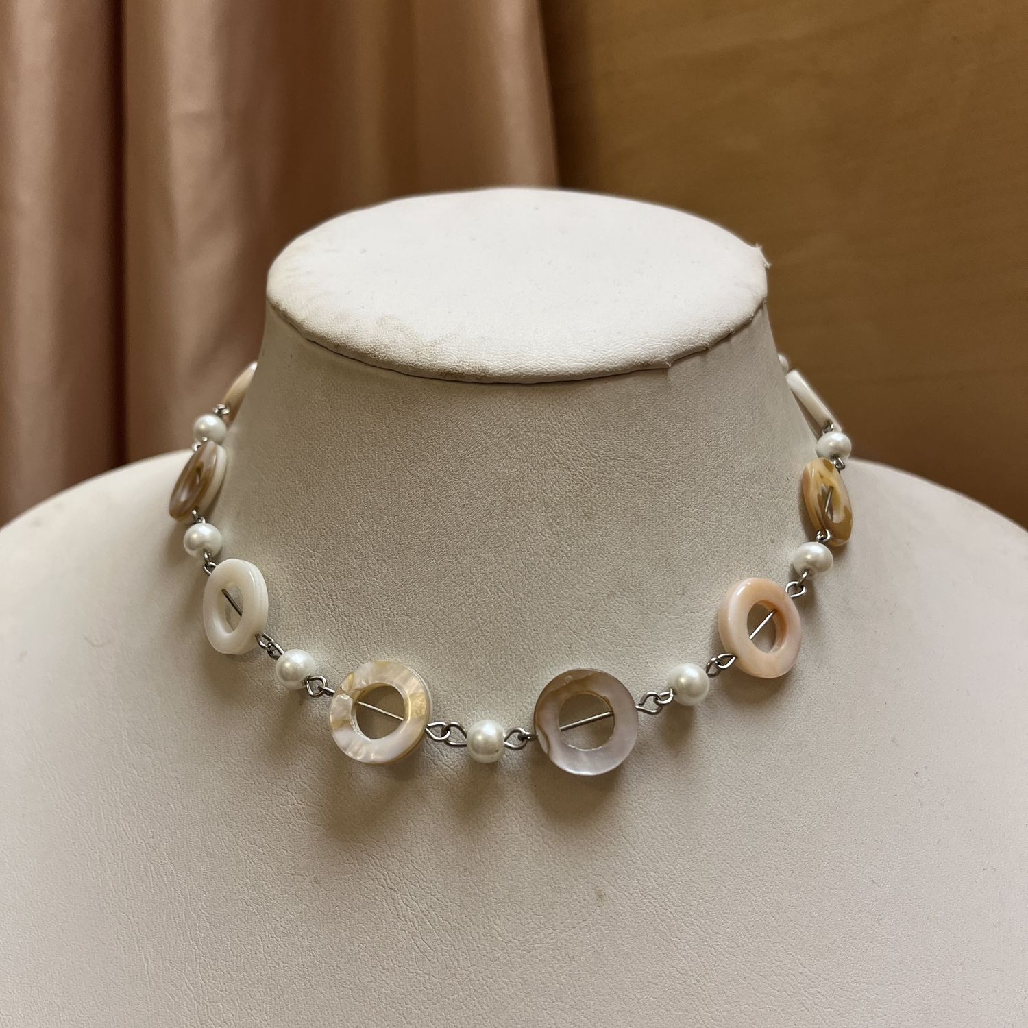 Silver Rings &amp; Pearl Necklace