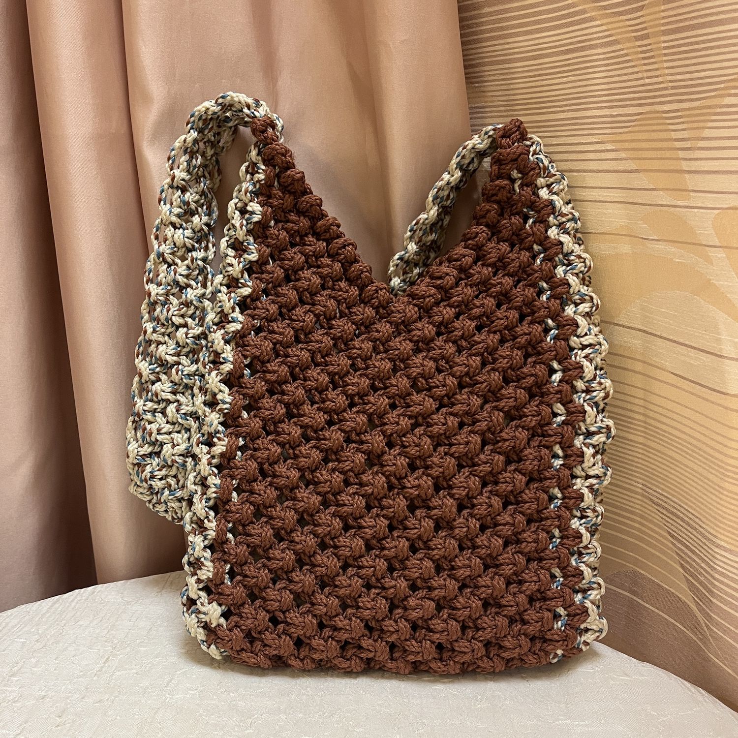 Brown Knitted Purse