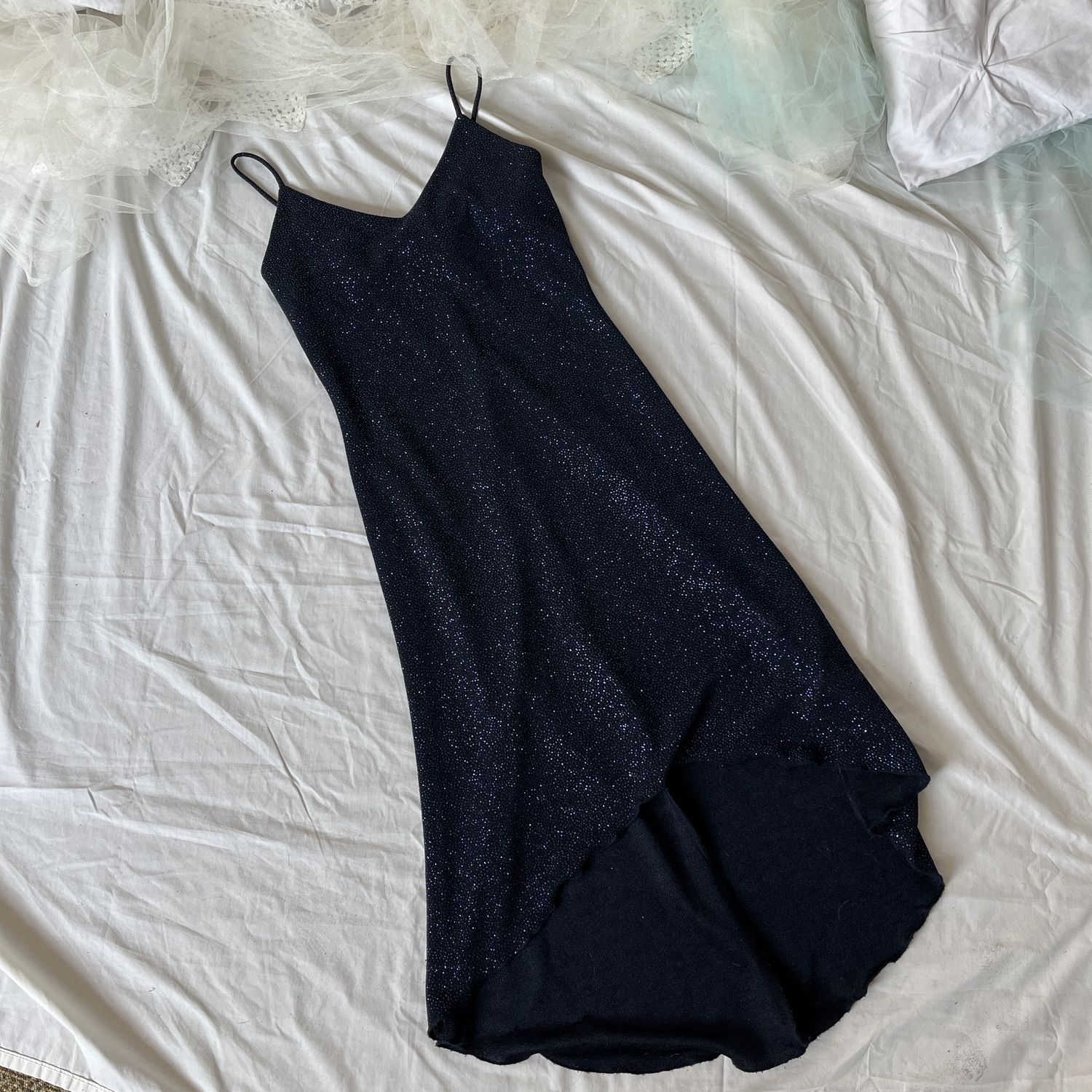 Shimmering Blue Maxi Dress