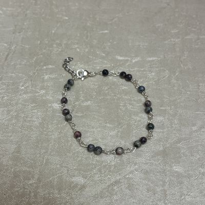 Purple stone beaded bracelet
