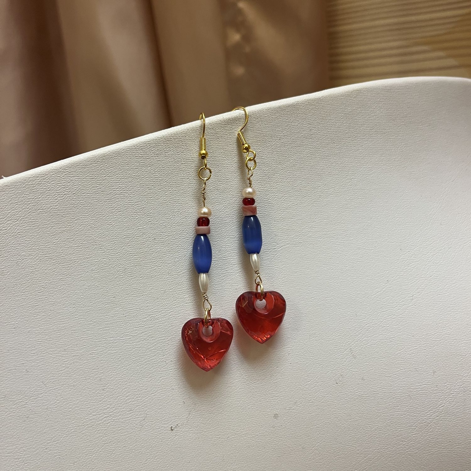 candy heart earrings