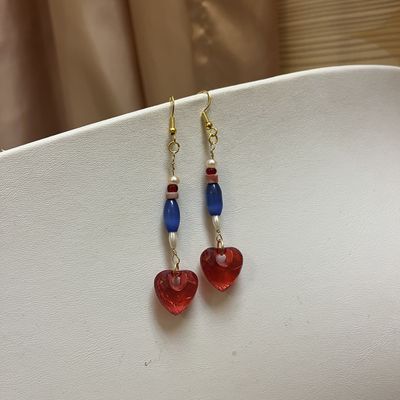 candy heart earrings