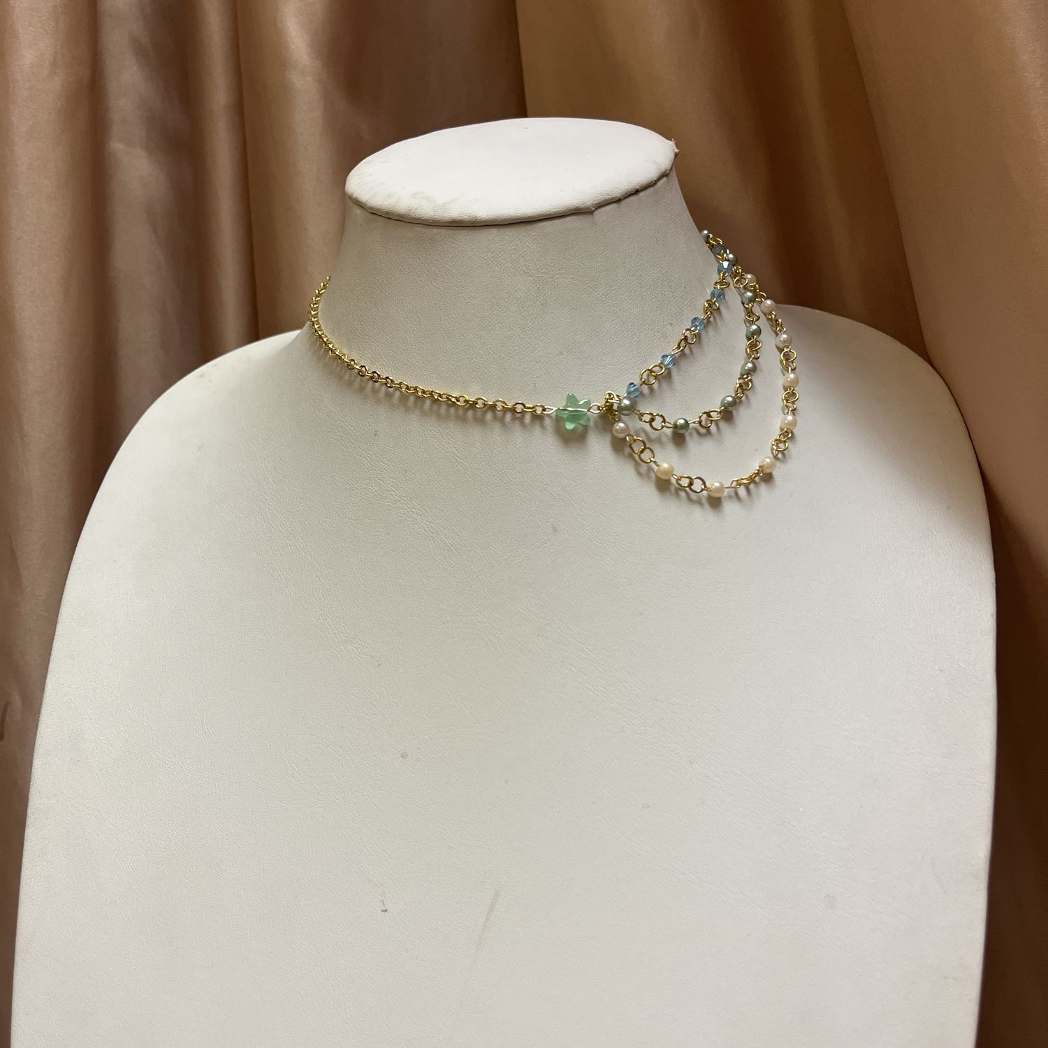 shooting star beaded necklace