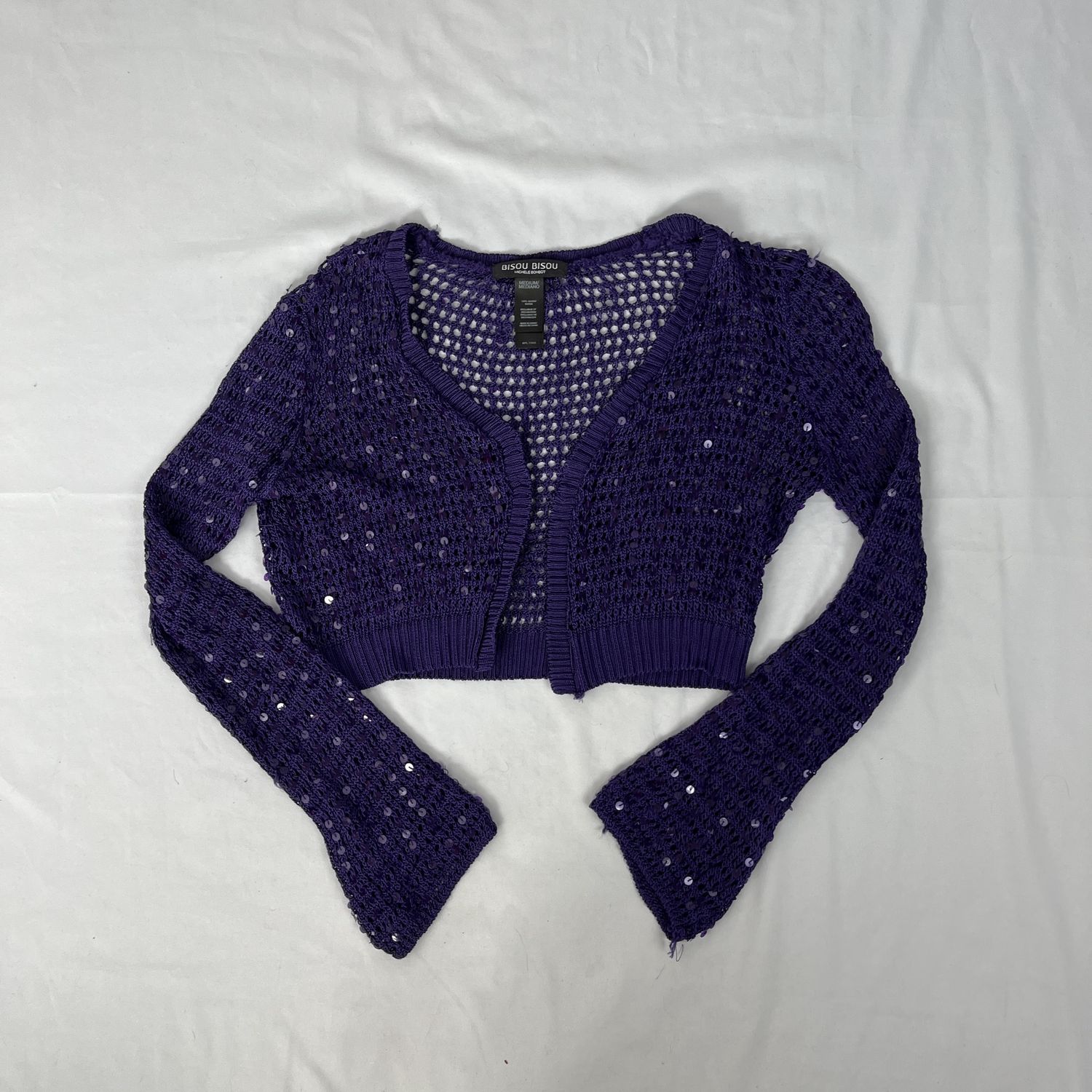 purple sequin top