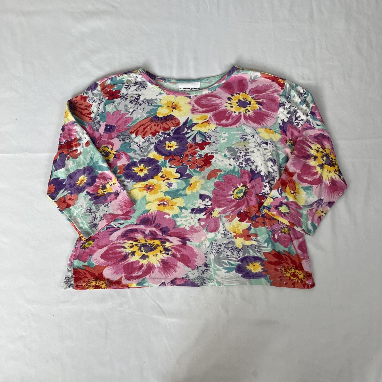 rainbow flowers top