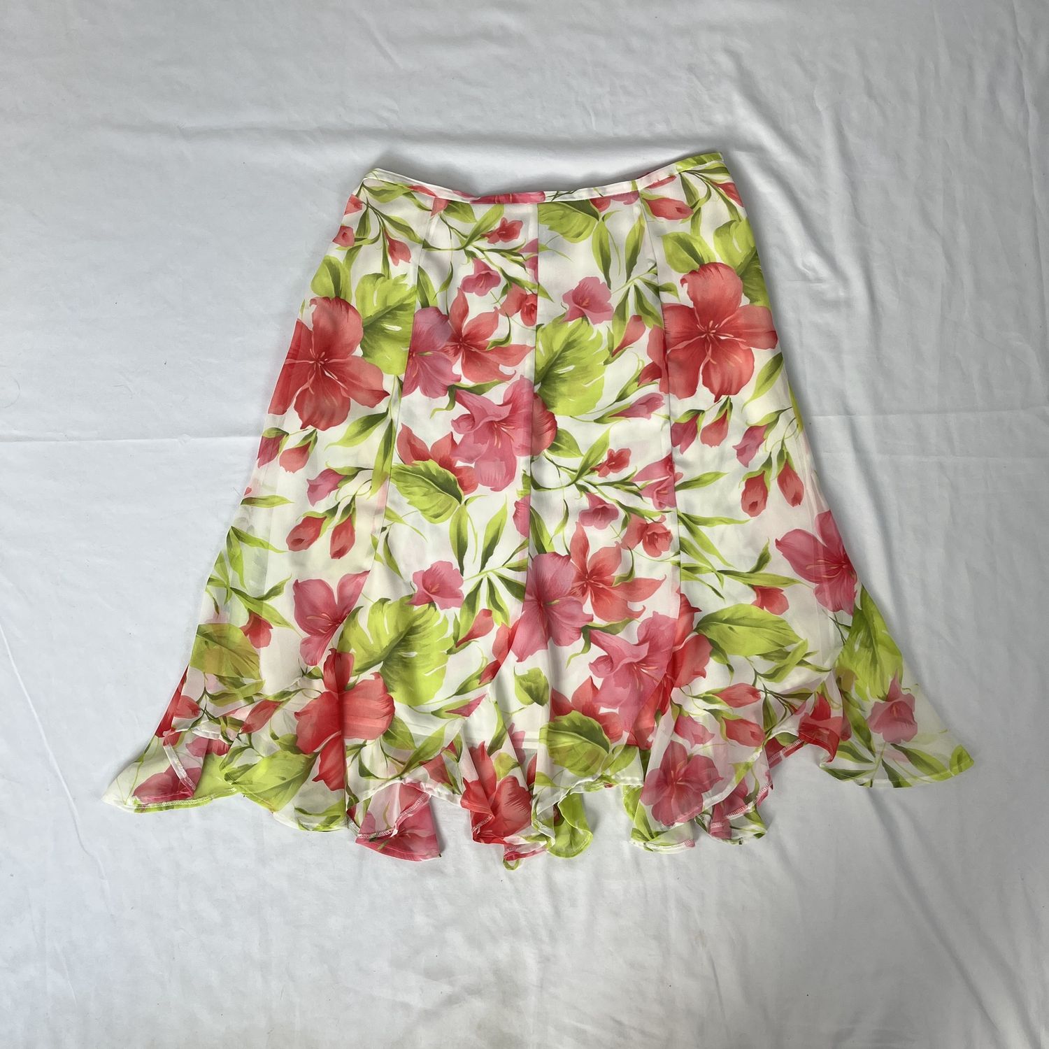 springy light midi skirt
