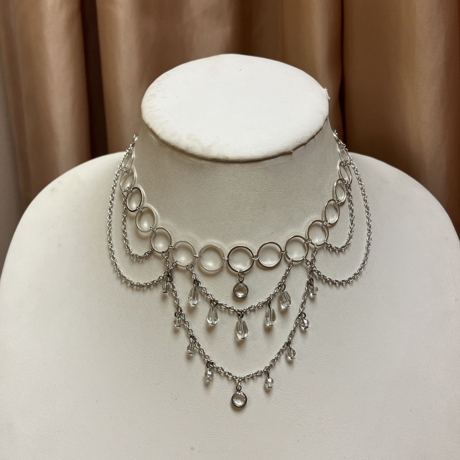 chandelier crystal necklace
