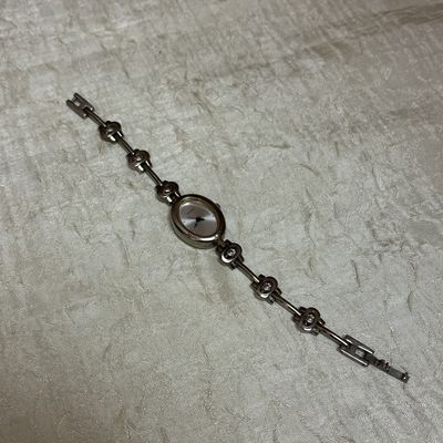silver guess watch