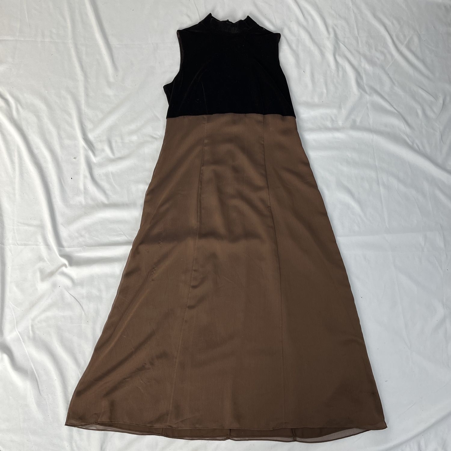 Brown Velvet Dress