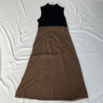Brown Velvet Dress