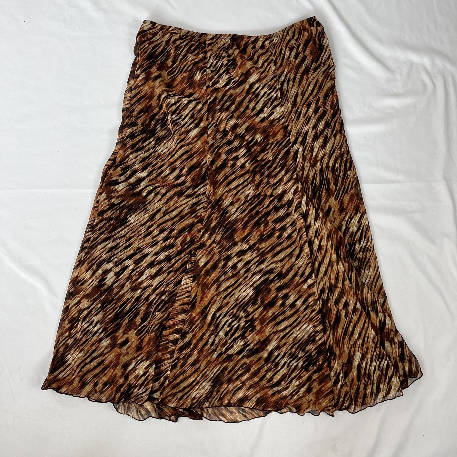 Brown Stripe Skirt