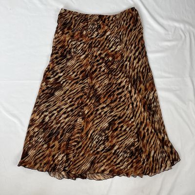 Brown Stripe Skirt
