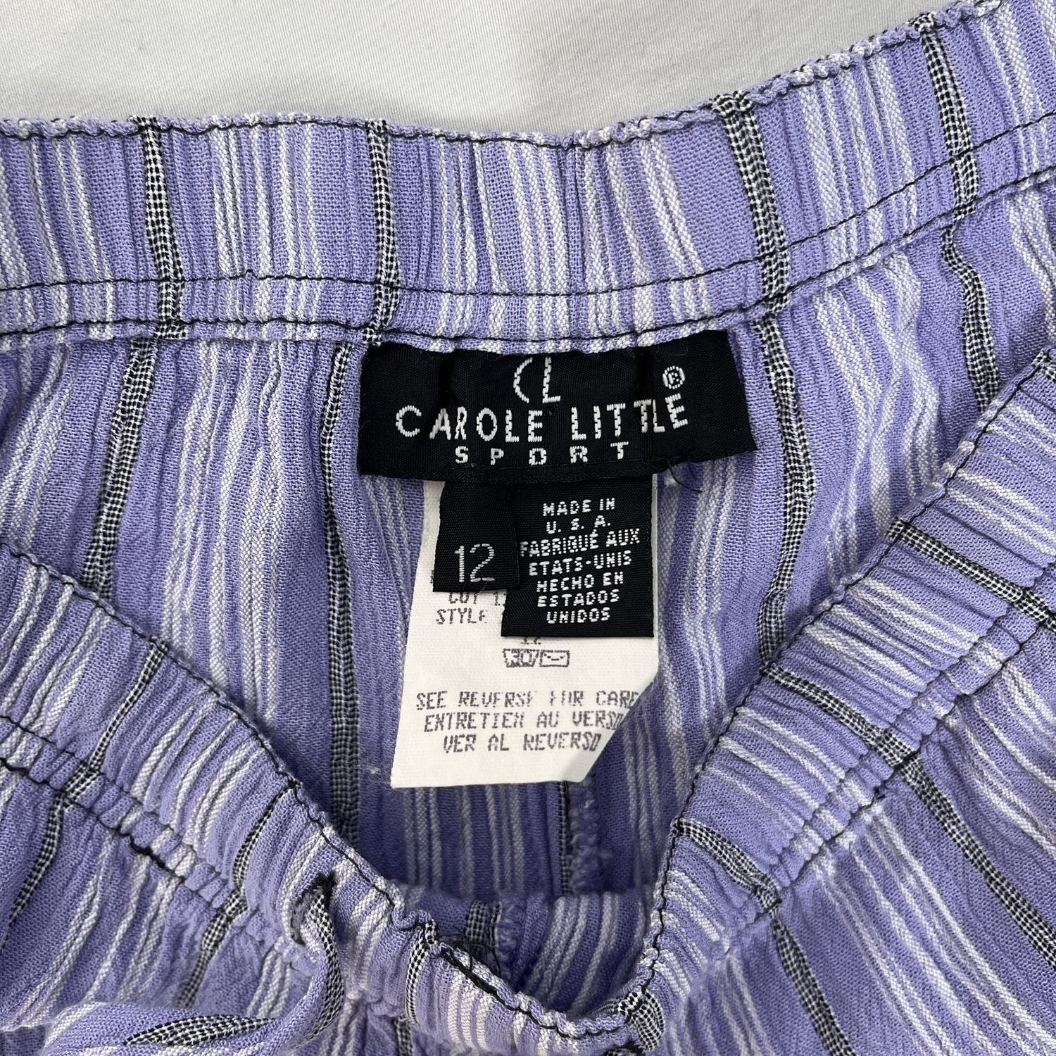 Purple Stripe Pants