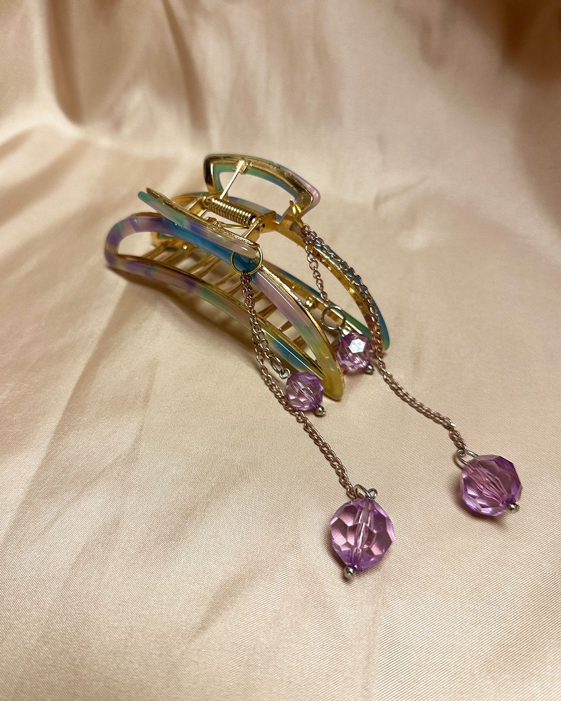 ethereal purple hair clip