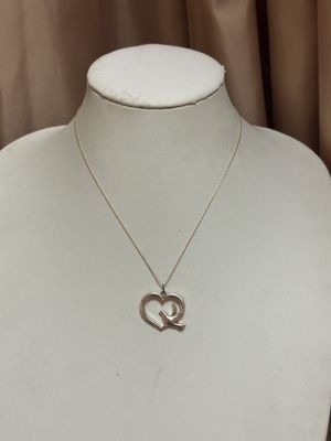 rose gold heart necklace
