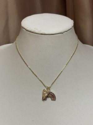 rainbow heart necklace