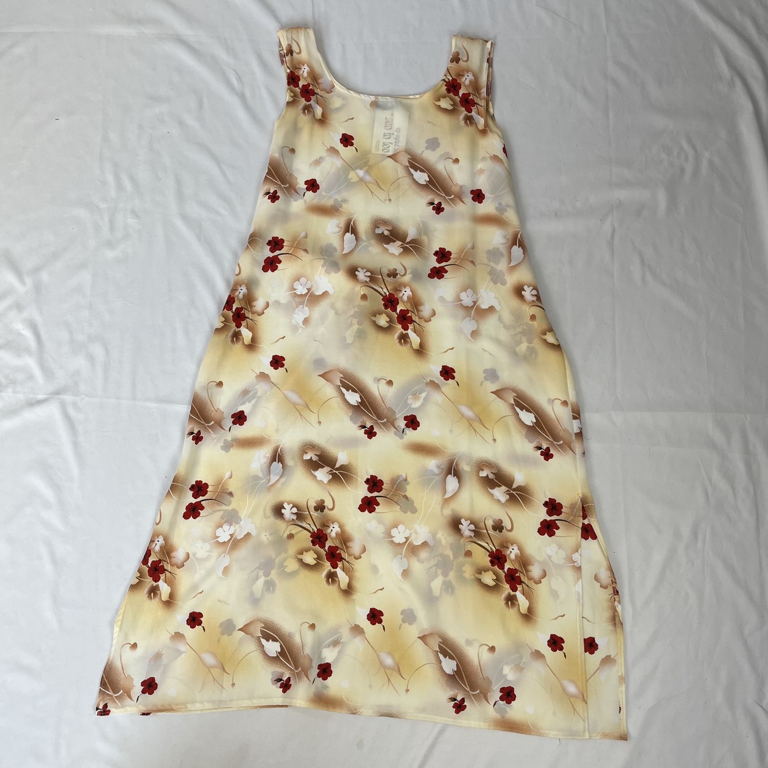 cream floral dress