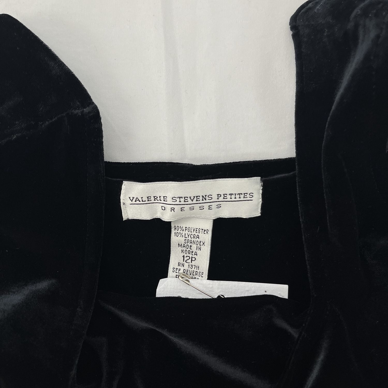 Black velvet tank dress