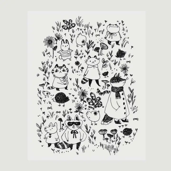 Print- &quot;Garden Party&quot;