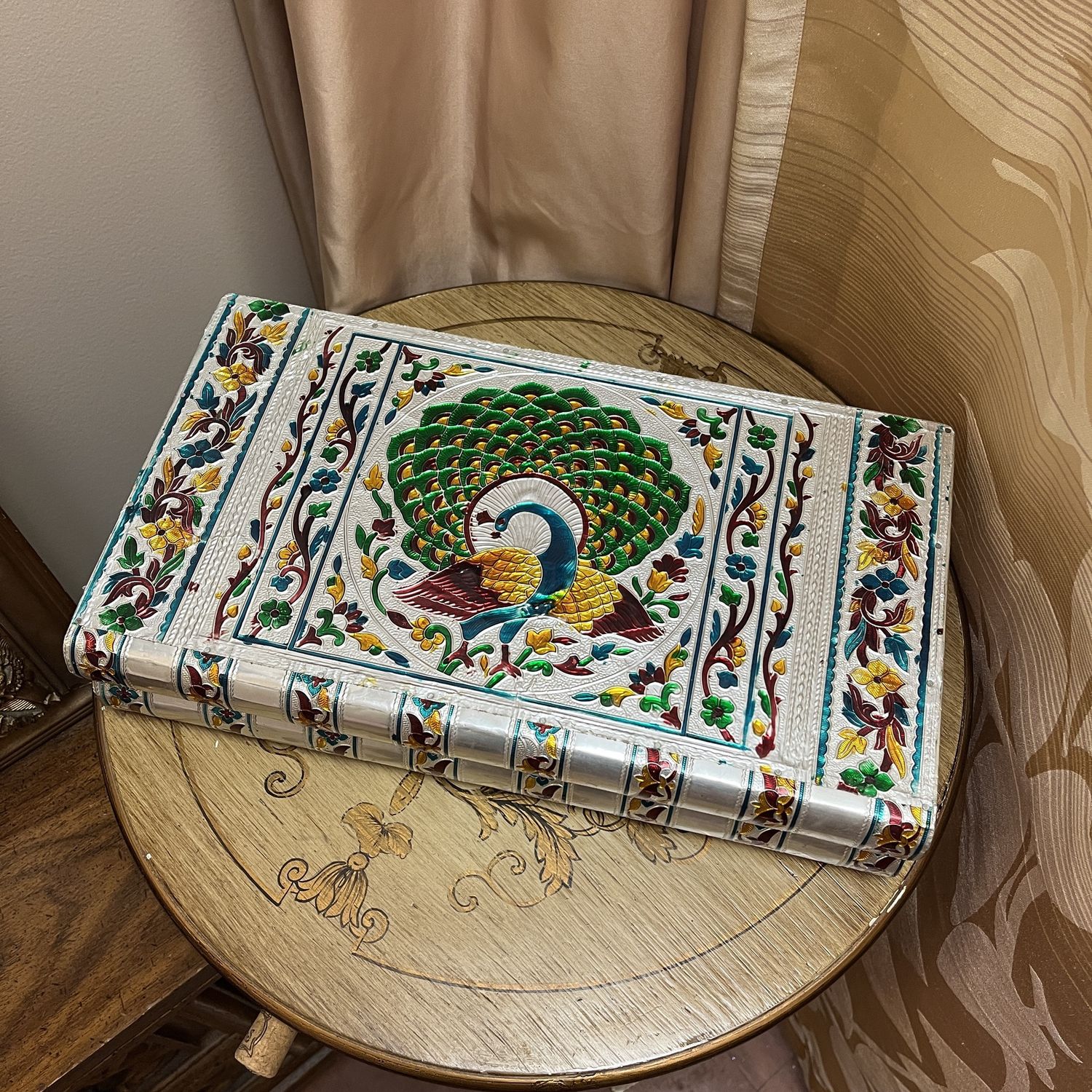 peacock jewelry box