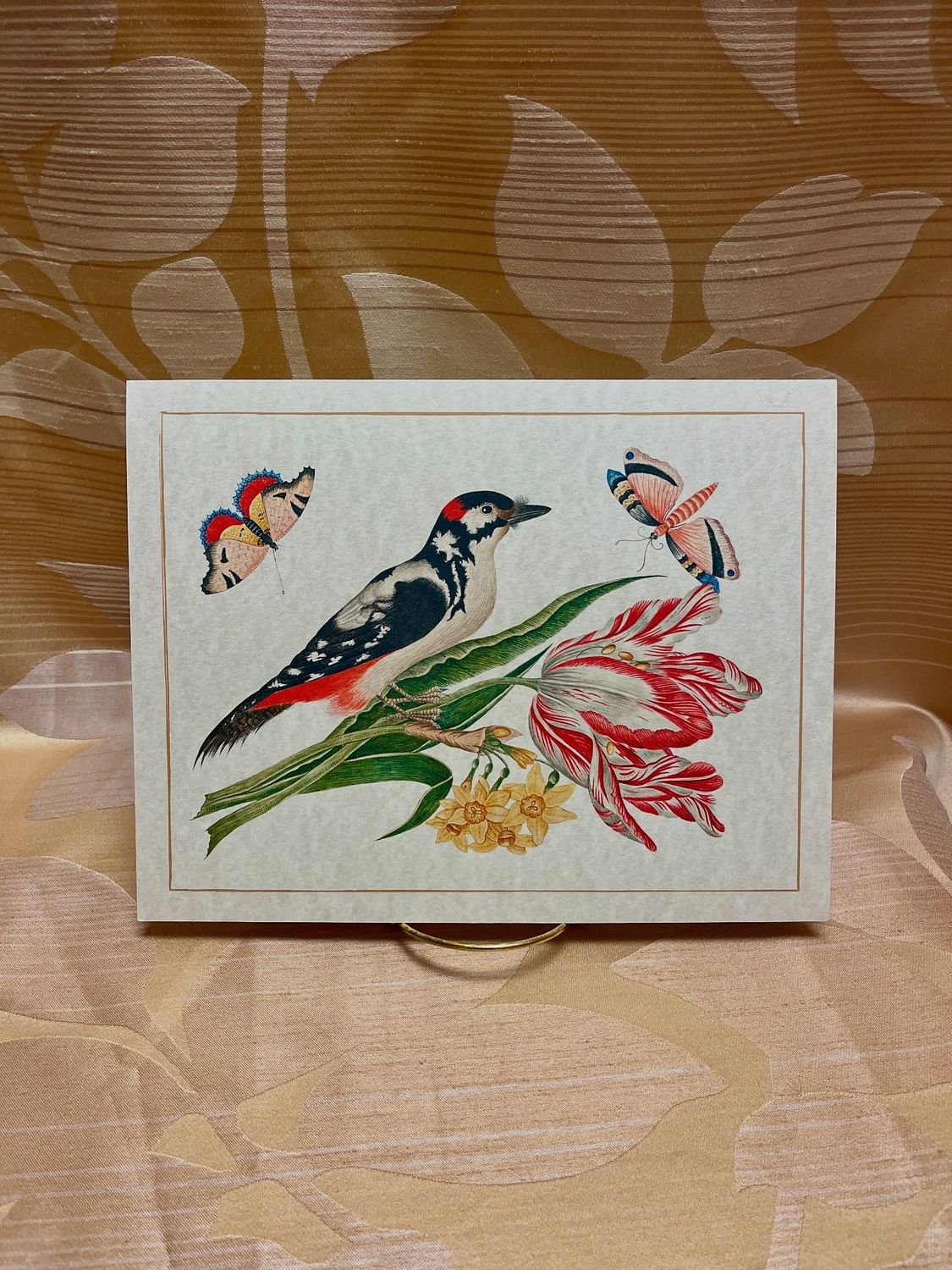 black bird vintage print