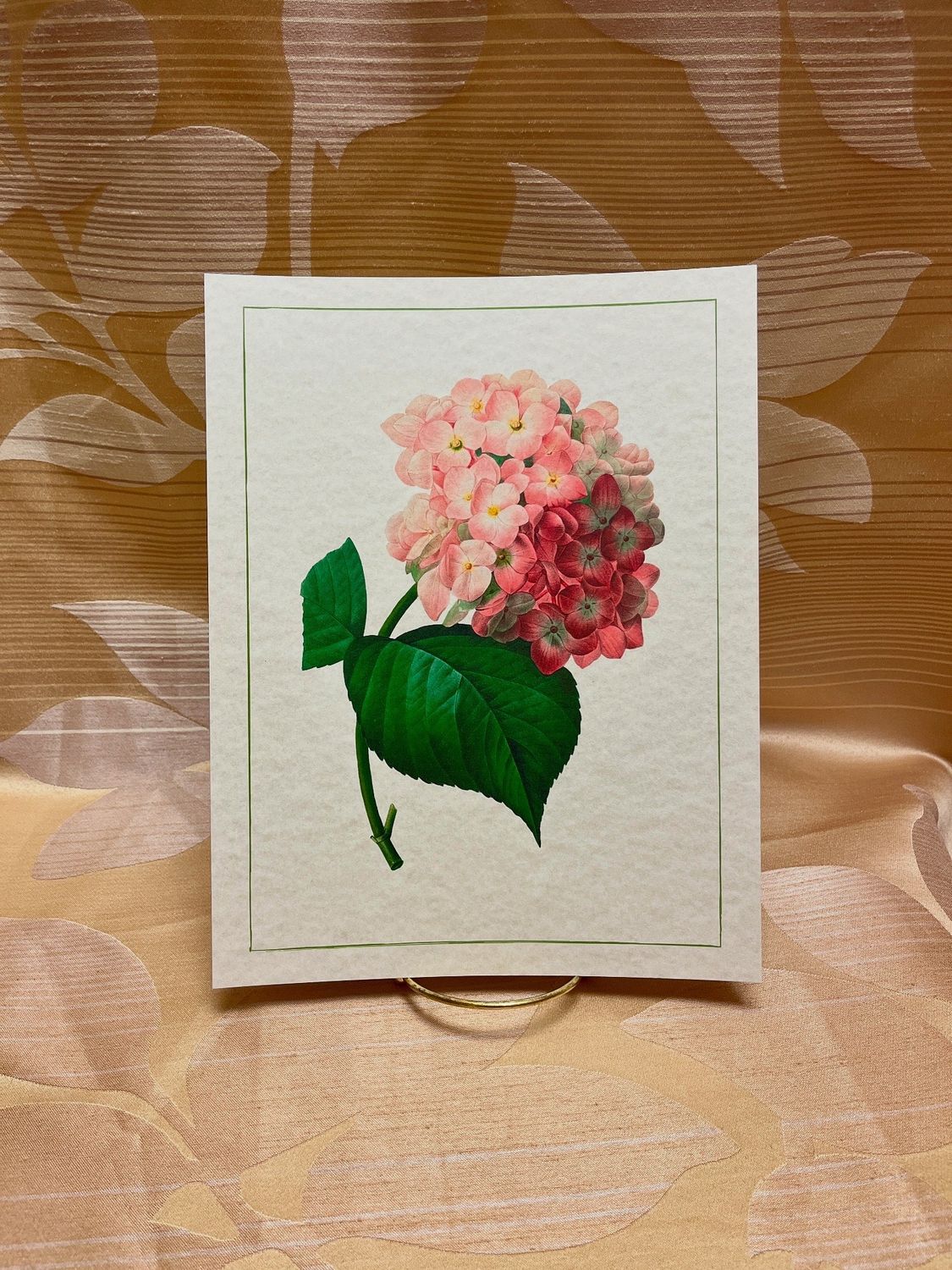 Pink vintage flower print