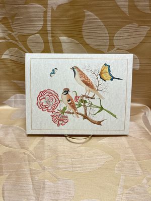 yellow bird vintage print