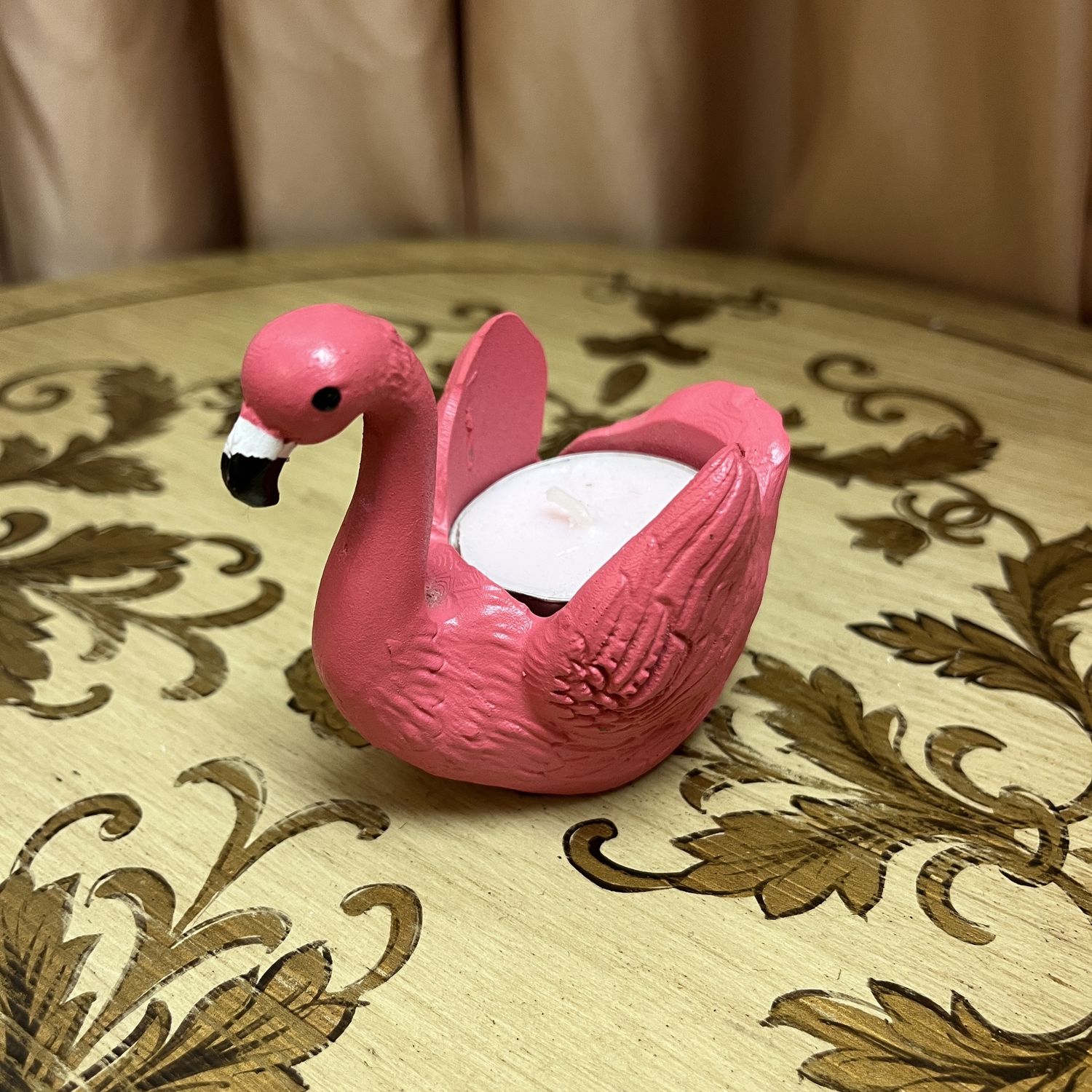 flamingo candel holder