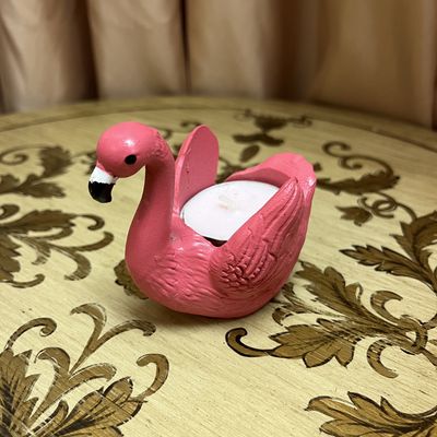 flamingo candel holder