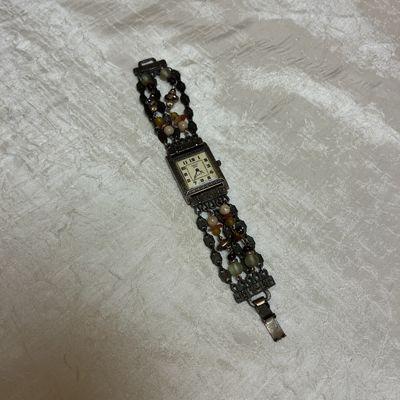 bronze beaded antique watch