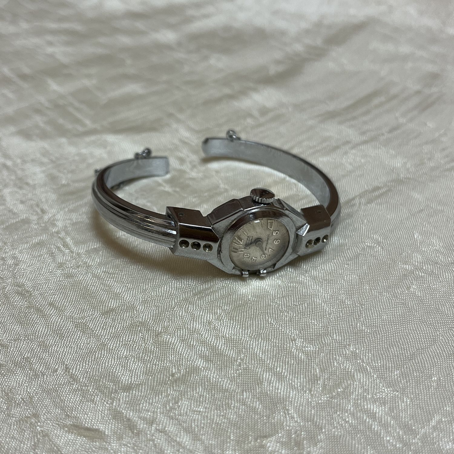 Silver bracelet watch