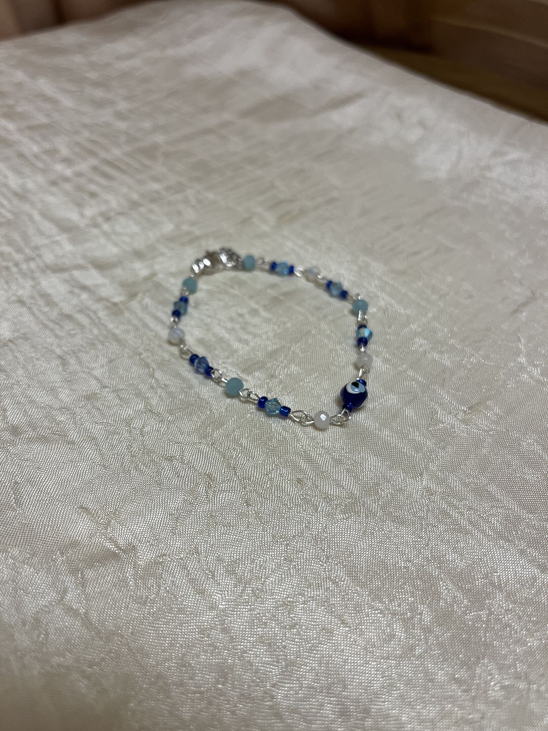 blue evil eye bracelet