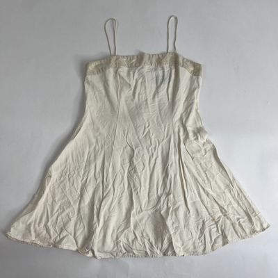 tan &amp; gold mini dress