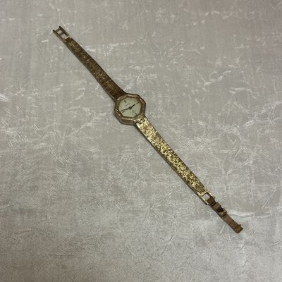 mini octagon gold watch