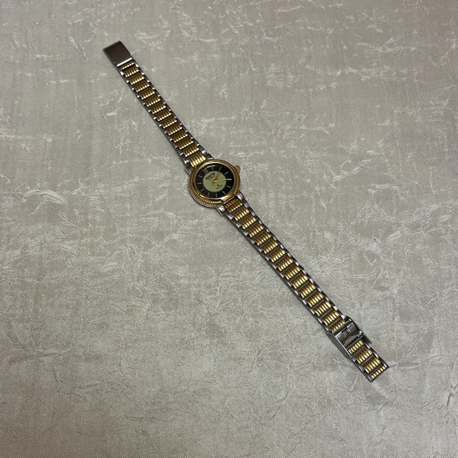 mixed metal black watch